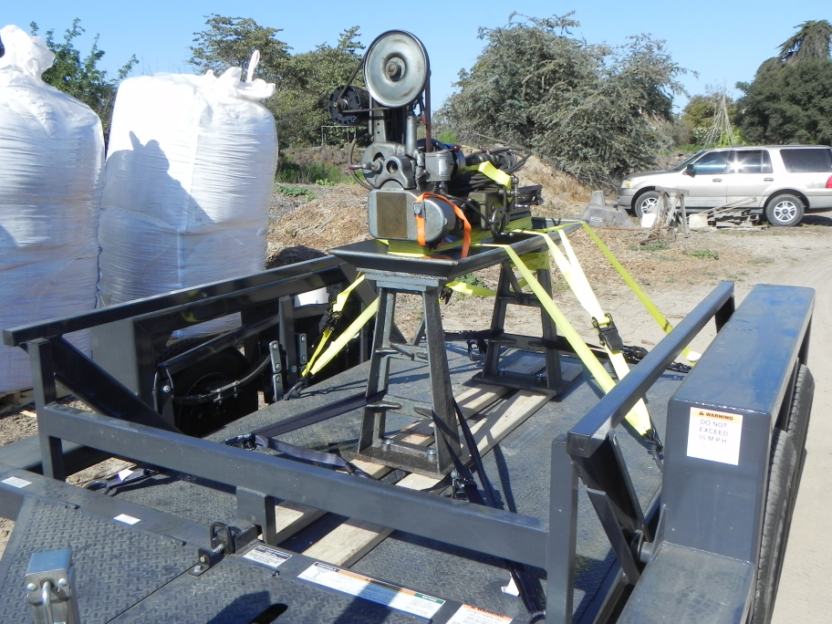 Sheldon Lathe on Trailer